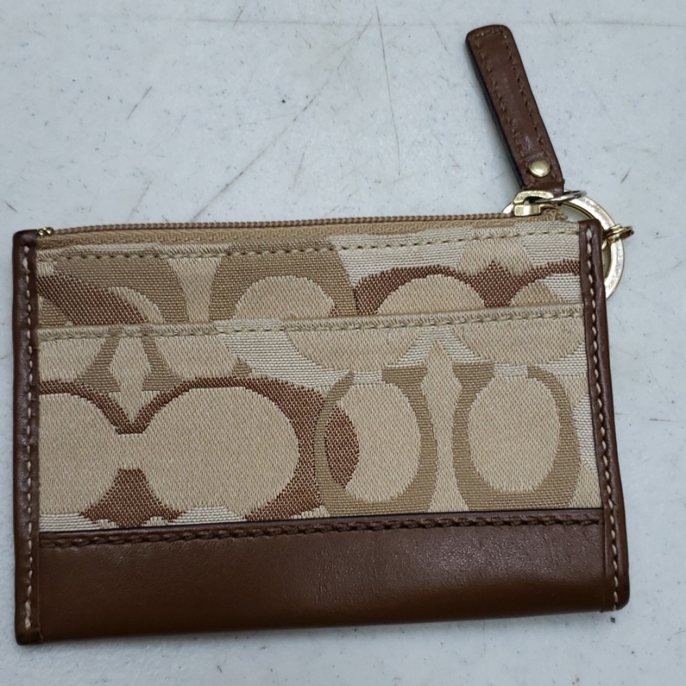 Coach coin wallet key fob